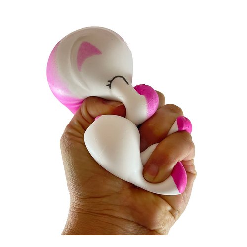 1 Unicorn Stretchy Squishy Squeeze Stress Ball Soft Doh Filling - Like Shaving Cream - Sensory, Fidget Toy