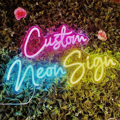 Custom Neon Sign,LED Neon Sign Customizable for Wall Decor,Birthday Gift,Wedding Party Bar Salon Girlfrend Gift,7Changable Color Function(RGB)Family Name ligh for Bedroom Living Room Decorations,christmas gifts,battery powered