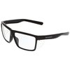 MCR Safety SR210 Swagger SR2 Series Safety Glasses with Thermo Plastic Rubber Nose Pads and Detachable Side Shields, Black Frame, Clear Lens