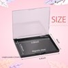 Snowso Empty Magnetic Eyeshadow Palette with Clear Top, Travel Makeup Organizer with 40Pcs Adhesive Metal Stickers For DIY Your Own Eyeshadow Lipstick Blush Powder (Small Palette - 4.8'' x 4'')