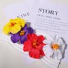 Hawaiian Flower Hair Clips for Women Red & White & Yellow & Purple Hair Clip Fashion Artificial Flower Clips Summer Hair Accessories for Vacation Beach Party 4PCS