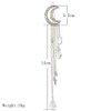Numblartd 3 Pcs Vintage Crystal Rhinestone Moon Tassel Drop Star Hair Clip Bobby Pins - Women Lady Fashion Bridal Jewelry Hairpin Hair Accessories