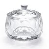 Round Crystal Clear Acrylic Liquid Powder Glass Dappen Dish Glass Cup w Cap Lid Bowl for Acrylic Nail Art Transparent Kit, HJ-NAPB013