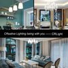 CRLight 4W Candelabra LED Edison Bulb 45W Equivalent 4000K Daylight White 450LM Dimmable, E12 Antique ST48 / ST14 Clear Glass LED Light Bulbs, Pack of 6
