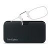 ThinOptics unisex-adult Reading Glasses + Black Universal Pod Case | Clear Frames, 2.00 Strength Readers Clear Frames / Black Case, 44 mm