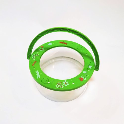 Cheerwe Explorers Bug Jar, 3× Magnifier, Insect Observation Kit Built-in 15cm Ruler, Explorer Bug Catcher Kit for Kids Bug Cage Insect Catcher Box, Bug Cage with Magnifying Glass
