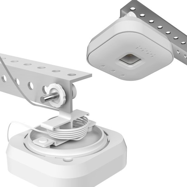 Zwolf Mounting Bracket for myQ Chamberlain Garage Smart Hub (MYQ-G0401-ES) No Drilling, No Tools, Install Damage-Free, Mounted on Garage Door Opener Hanging (Not Included Garage Hub)