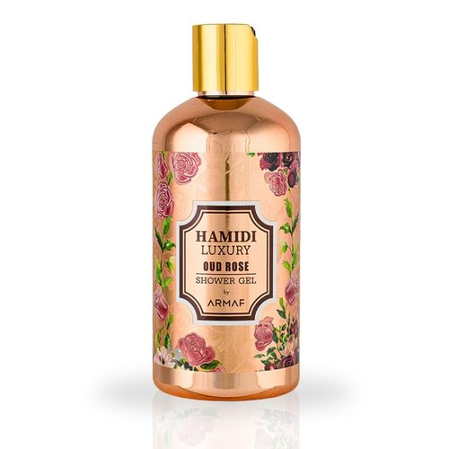 Hamidi Luxury Oud Rose Shower Gel for Women 500ML (16.9 OZ) | Ultra Moisturizing &amp; Skin Nourishin...