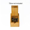Cusdie Bamboo Dice Tower Foldable Wooden Die Roller Castle Rolling Case for Dungeons and Dragons, Board Game, D&D, RPG(No Logo)