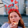 Soochat Valentine's Day Heart Headband Red Glitter Love-shaped Head Boppers for Valentines Day Wedding Birthday Party Supplies
