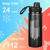 American Flag 20oz Sports Water Bottle | Insulated Water Bottle | Stainless Steel Water Bottle | Outdoor Sports, Hiking, Camping & Cycling-Vet Owned