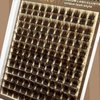 FOINEMYED Brown Lash Clusters 10-20mm Fluffy Cluster Eyelashes Brown False Eyelashes Individual Lashes Volume Eyelash Extension 154pcs Cluster Lashes DIY Lash Extension at Home