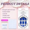 Short Square Press on Nails SWEKKE Petite Fake Nails Blue Full Cover False Nails with Nail Glue Royal Blue Solid Color Glossy Glue on Nails Stick on Nails Acrylic Nails Artificial Nails for Women Girls 24Pcs