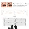 30pcs Eyebrow Shaping Stencils Disposable Eyebrow Ruler Sticker Brow Template Permanent Makeup Measuring Tools (Brow Shape B)