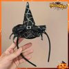 Totelux Halloween Witch Hat Headband Cute Spider web Hair Hoop for Women Girls Cosplay Makeup Costume Decoration Party Supplies Halloween Hair Accessories (Glitter Silver)