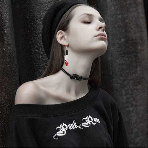 coadipress Punk Fire Element Circle Earrings for Women Girls Flame Acrylic Geometric Round Black Flame Earrings Funny Creative Gothic Vintage Cosplay Halloween Exaggerated Drop Dangle Earrings,