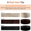 Dyeek 6 Piece Headbands for Women Fastern Velvet Wig Grip Comfort Adjustable Hair Accessories Non Slip Hair Band (Black/Brown/Beige)