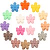 Drnytunk Mini Matte Claw Hair Clips for Women, 16Pcs Tiny Flower Clips for Thin/Thick Hair, Strong Hold Non Slip Hair Accessories