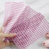 1799 Pcs 4 Sheets Rhinestone Stickers 3/4/5/6 mm Self Adhesive Rhinestones Gems for Face Eyes Makeup Hair Body (pink-3/4/5/6mm)