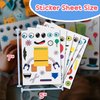 Robot 36 Make-a-Face Stickers for Kids, Forest & Twelfth DIY Sticker Sheets, 6 Unique Robot Sticker Designs, Creative Art Crafts Mix & Match Sticker Sheets, Party Favors and Reward Stickers for Kids
