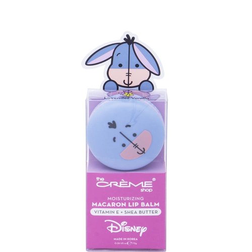 The Crème Shop x Disney Macaron Lip Balm Winnie The Pooh Lemon Honeycomb Crème Korean Scented Pocket Portable Vitamin E Shea Butter (Eeyore (Lavender Vanilla))