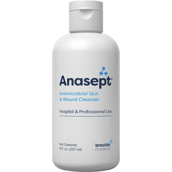 ANASEPT-Antimicrobial Skin and Wound Cleanser, 8 oz Bottle with Dispensing Cap