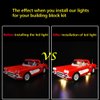 Kyglaring LED Lighting Kit (No Model) Designed for Lego Corvette 10321 Toy Car Model Building kit - without Set(Classic Version)