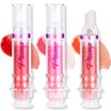 Erinde 3 Colors Lip Plumping Booster, Spicy Lip Plumper Gloss Lip Plumping Oil, Ultra-Hydrating & Nourishing Plump and Pout Lip Plumper, Glossy Finish Fuller Natural Lip Gloss for Women Girls