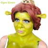 Go Ho Cream-Blendable Ogre Green Face Paint Stick (1.06 oz),Full-coverage Ogre Green Body Paint Stick for Adults Children Halloween Cosplay SFX Makeup,Waterproof
