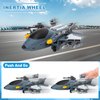 deAO Military Airplane Toys for Boys,Army Toys Fighter Jet with 8 Vehicles,10 Soldier Amry Men,19PCS Airplane Tanks Toys,Great Military Toys Gift for 3 4 5 6 Boys Girls Kids