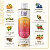 Yoni Rescue Daily Skin Moisturizing Body Oil with Apricot, Jojoba, Avocado Oil & Vitamin E Oil | Hydrating & Nourishing Bath Oil for all Skins | After Shower Oil 8oz Honey Bae Peach Scented Oil
