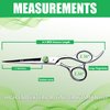 UM Supplies Scissors 6.5 | Premium Barber Shears For Hair Cutting | Multiple Purpose Cutting Scissors | Haircut Scissors For Salon I Women | Mens | kids I Pets | Silver-Green