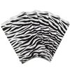 Ikee Design 200 Pcs of 6" X 9" W Flat Plain Paper or Patterned Bags for Candy, Cookies, Merchandise, Party favors, Gift bags, Small Paper Bags with Zebra Animal Print