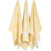 Now Designs Jumbo Pure Kitchen Towel Set of 3, Lemon Yellow