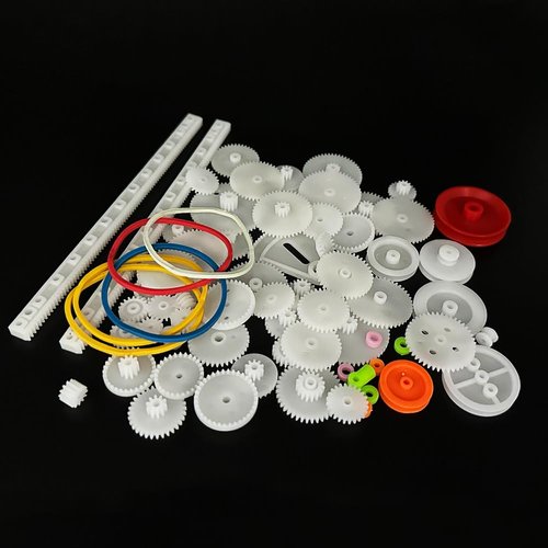 URIMPAVIDO 75PCS Plastic Gears Set Motor Gears for Motor DIY Model Toy RC Car Helicopter Gear Replacement
