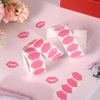 1 Roll 500pcs Tanning Stickers, Pink Lip Print Tanning Bed Sticker Self Adhesive Sunbathing Sticker Removable Sun Tan Stickers Perforated Tanning Body Stickers Decals