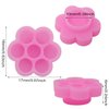 Honbay 200PCS Plastic Eyelash Extension Glue Holder Flower Shape Eyelash Glue Cup Pallet with 2 Rolls Glue Point for Lash Extensions Supplies