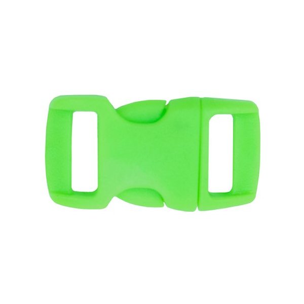 PARACORD PLANET Brand Contoured Side Release Buckle – 3/8 Inch (Green, 100 Pack)