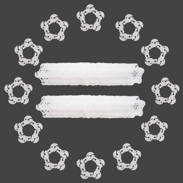 Miliocry Balloon Clips 100 pcs, Balloon Arch Bracket Buckle, Balloon Connectors Clip Holders for Decor Balloon Arch Column Stand Garland Birthday Wedding Baby Shower Party Decorations
