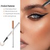 4 Tip Precision Brow Pen – Waterproof Long-Lasting Eyebrow Pencil for Natural, Defined Brows – Easy Application for All Skill Levels (04#Black)