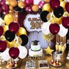 Graduation Decorations Maroon Gold 2024/Burgundy Graduation Party Decorations/Maroon Gold Black Burgundy Black Gold White Balloons FSU/Wizard Party Decorations/Burgundy Gold Birthday
