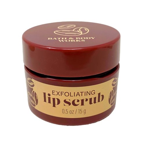 Bath & Body Works Sweet Coffee Bean Exfoliating Lip Scrub and Nourishing Lip Mask with a Natural Strawberry Lip Balm