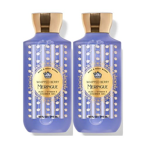 Bath & Body Works Shower Gel Gift Sets For Women 10 Oz 2 Pack (Whipped Berry Meringue)