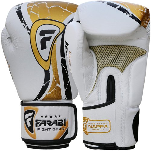 Farabi Boxing Gloves Professional Quality Kickboxing Muay Thai Bags Pads Workout Gloves (12Oz)
