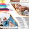 Coopay Crochet Kit Beginners Crochet Hook Set with Crochet Yarn,58PCS Portable Crochet Set Ergonomic Crochet Hooks Travel Knitting Crochet Supplies