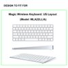 ProElife Ultra Thin Silicone Keyboard Protector Cover Skin for Apple iMac Magic Keyboard & Magic Keyboard 2 (WITHOUT Numeric Keypad, U.S Version, Model: MLA22L/A--A1644) (Transparent)