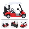 NOLITOY Die-cast Model Metal Golf Cart Model, Pull Back Action Golf Cart, Mini 1:20 Scale Golfcart Vehicle for Home Decor Golf Party Favor