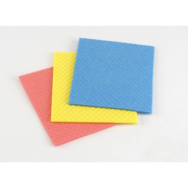 Casabella Cellulose Sponge Cloth, 3-Pack, assorted colors