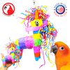 Bonka Bird Toys 3766 Piñata Donkey Medium Parrot Cage Toy, Conure, African Grey, Quaker, and Similar Breeds