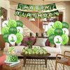 Snake Birthday Decorations 32 Pcs Snake Party Supplies with Green Birthday Banner Cake&Cakecup Topper Balloons for Kids Boys Birthday Party Decor